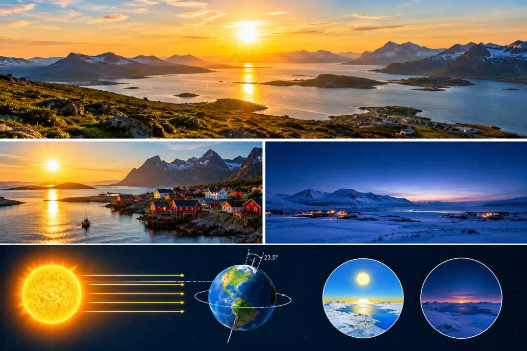 Places Where the Sun Does Not Set for Months: The Science of Polar Day and Polar Night